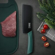 [Free Knife Cover]3pcs Kitchen Knife Set Sharp Cooking Tool For Home With Vegetable And Meat Knives, Suitable For Professional Chef