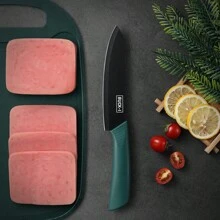 [Free Knife Cover]3pcs Kitchen Knife Set Sharp Cooking Tool For Home With Vegetable And Meat Knives, Suitable For Professional Chef