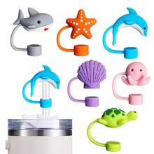 硅膠牛仔帽吸管套,適用於30oz 40oz杯子,可愛有趣的杯口吸管配件,適用於男女禮物 - 彩色 - 查看 16