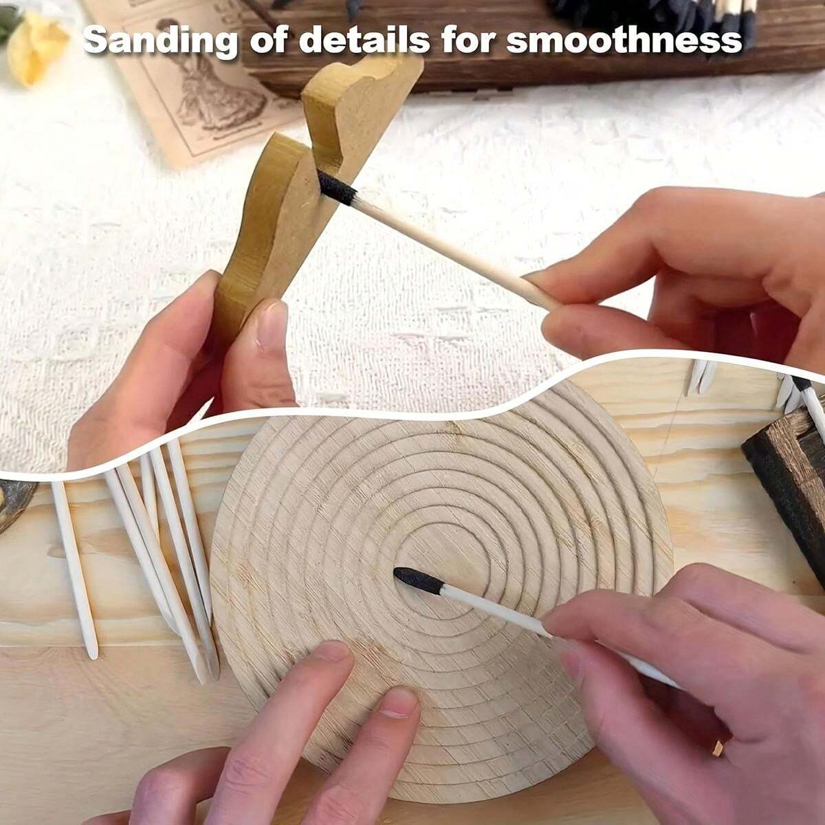10/20pcs Sanding Sticks, Fine Detailing Sanding Stick For Models Wood