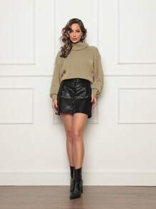 Women Sweaters - Màu be - Xem 3