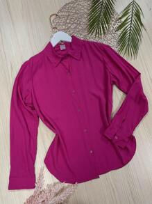 Women Blouses - Hot Pink - View 1