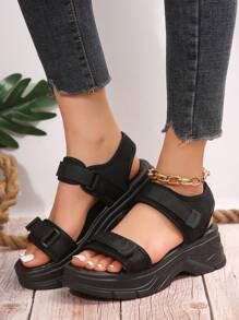 Solid Color Casual Women Lightweight And Comfortable Sports Sandals