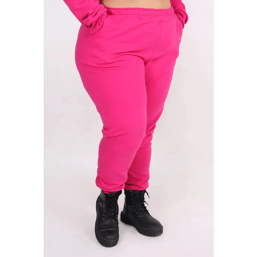 Plus Size Pants - Hot Pink - View 1