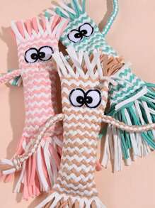 1pc Pet Toy, Squeaky Chew Toy For Dogs, Cute Plush Squeaky Toy - Multicolor - View 5