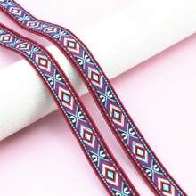 2 Meters Colorful Geometric Pattern Woven Lace Ribbon For Clothing, Bags, Shoes DIY Decoration - Multicolor - View 14