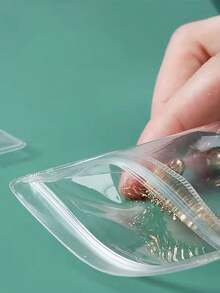 50 Chiếc - Túi đựng trang sức trong suốt, Túi đựng bông tai, Túi đóng gói trang sức - Trong sáng - Xem 3