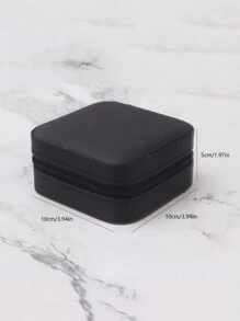 Portable Mini Jewelry Storage Box, Travel Organizer, Leather Jewelry Display Box For Earrings Necklaces Rings Valentine Day Back To School