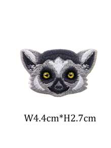 1 Piece Embroidery Fabric Stickers Iron On Rainforest Panda Raccoon Sloth Otter Cute Animal Patch,School Summer, School