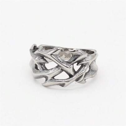 Fashion Titanium Steel Ring For Women And Men, Stainless Steel Ring Hand Accessory