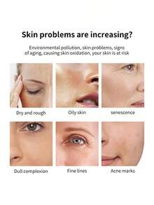 Vitamin C Brightening Serum, Ácido Hialurónico, Suero Blanqueador Antienvejecimiento Orgánico, Trata Manchas Oscuras en la Cara 30ml - transparente - Ver 5