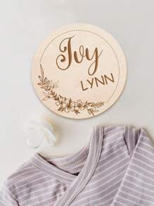 1 szt. Niestandardowy drewniany znak z imieniem noworodka, spersonalizowany okrągły znak urodzenia, niestandardowy znak odcisku stopy, niestandardowa tabliczka z imieniem noworodka, spersonalizowany rekwizyt do zdjęć noworodka, znak ogłoszenia ze statystykami urodzenia, drewniany znak na ujawnienie imienia, ujawnienie imienia, prezent na prysznic dla noworodka, mamy, taty, prezent dla niej, prezent dla niego, wielofunkcyjny, regulowany, antypleśniowy, ozdobny, wielokrotnego użytku, wykwintny, uroczy, wysokiej jakości, nowoczesny, kolorowy, słodki, wygodny, stylowy, niestandardowy, spersonalizowany, wyjątkowy, idealne prezenty dla niego, idealne prezenty dla niej, chłopak, dziewczyna, tata, mama, rodzina, przyjaciele, syn, córka, uczniowie, biuro, herbaciarnia, szkoła, dom