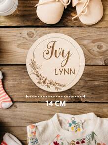 1 szt. Niestandardowy drewniany znak z imieniem noworodka, spersonalizowany okrągły znak urodzenia, niestandardowy znak odcisku stopy, niestandardowa tabliczka z imieniem noworodka, spersonalizowany rekwizyt do zdjęć noworodka, znak ogłoszenia ze statystykami urodzenia, drewniany znak na ujawnienie imienia, ujawnienie imienia, prezent na prysznic dla noworodka, mamy, taty, prezent dla niej, prezent dla niego, wielofunkcyjny, regulowany, antypleśniowy, ozdobny, wielokrotnego użytku, wykwintny, uroczy, wysokiej jakości, nowoczesny, kolorowy, słodki, wygodny, stylowy, niestandardowy, spersonalizowany, wyjątkowy, idealne prezenty dla niego, idealne prezenty dla niej, chłopak, dziewczyna, tata, mama, rodzina, przyjaciele, syn, córka, uczniowie, biuro, herbaciarnia, szkoła, dom