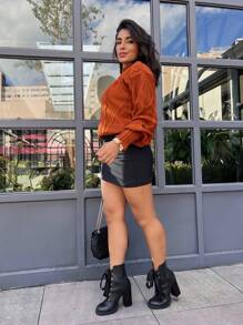 Women Sweaters - Rỉ Nâu - Xem 4