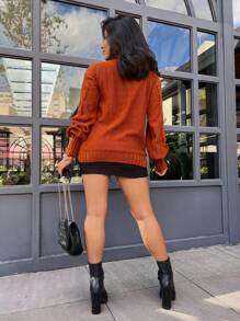Women Sweaters - Rỉ Nâu - Xem 2