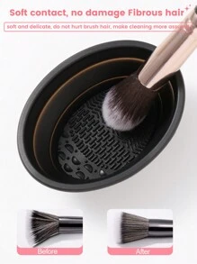 20 pezzi Set Pennelli Trucco + 1 Supporto Porta Pennelli + 6 Cuscinetti Trucco + 5 Spugnette Trucco Viso + 1 Pulitore Pennelli - Kit Completo per la Bellezza, Setole Morbide Senza Spreco di Polvere, Supporto Antipolvere Salva Spazio - Adatto per Trucco Quotidiano, Organizzazione e Pulizia degli Strumenti, Ideale per Principianti e Appassionati di Bellezza