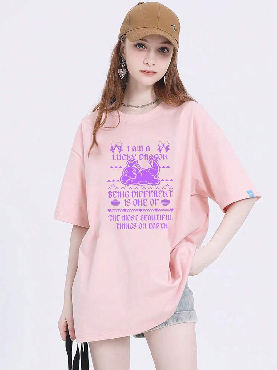 Women T-Shirts - 粉色 - 查看 1