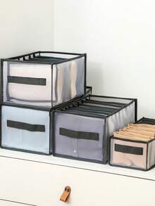 Foldable Storage Box For Underwear, Bra, Socks And Clothing Separation,Underwear Storage Boxes, Household Compartment Fabric Clothes Organizer, Drawers Dividers Organizer, Multifunctional Wardrobe Organizer For Panties Socks Bra Storage