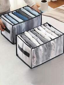 Foldable Storage Box For Underwear, Bra, Socks And Clothing Separation,Underwear Storage Boxes, Household Compartment Fabric Clothes Organizer, Drawers Dividers Organizer, Multifunctional Wardrobe Organizer For Panties Socks Bra Storage