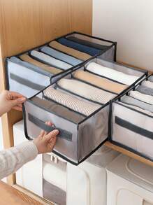 Foldable Storage Box For Underwear, Bra, Socks And Clothing Separation,Underwear Storage Boxes, Household Compartment Fabric Clothes Organizer, Drawers Dividers Organizer, Multifunctional Wardrobe Organizer For Panties Socks Bra Storage