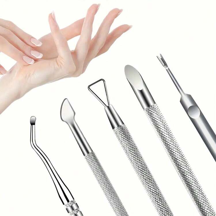 ネイルケアセット プロ用 5点セット 金属製 ジェルネイル用 除去ツール