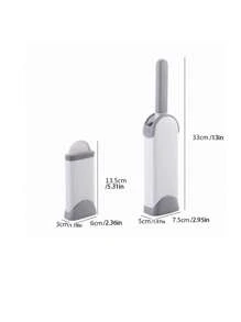 衣物去毛刷針織布刷去除毛滾器，毛絨去除刷帶粘性的毛刷，毛衣剃球器靜電除塵刷寵物毛髮去除器魔力除毛刷 - 灰色 - 查看 2