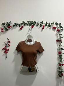 Women Tops - 鏽棕色 - 查看 2