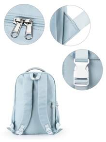 Mochila Escolar, Mochila para Laptop Compatível com Notebook de 15,6 Polegadas, Mochila de Viagem à Prova d'Água, Mochila Escolar para Adolescentes Meninas Meninos e Estudantes, Mochila com Alça Ajustável, Mochila Diária com Vários Bolsos, Mochila para Ir e Voltar do Trabalho, Mochila para Uso Externo, Várias Opções de Cores - Versões Novas e Antigas São Enviadas Aleatoriamente