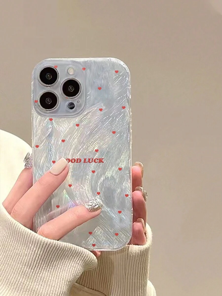 Ốp lưng chống sốc laser gradient cao cấp tương thích với XR, 7/8 - Họa tiết trái tim chấm đỏ, tương thích với 15 Pro Max, 13, 14, 11, Ốp lưng bảo vệ viền TPU mềm sơn tương thích với Galaxy S24, Galaxy S24+, Galaxy S24 Ultra, Galaxy S22, Galaxy A13 4G, Galaxy A52, A52s 5G, Redmi Note 11, 11 Lite - Nhiều màu - Xem 1