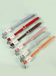 Un ensemble de colliers pour chats panda mignons, nœud papillon pour animaux de compagnie ajustable