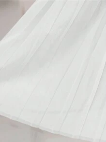 GORLYA Tween Girl Chiffon Pleated Elastic Waist A-Line Bohemian Swing Maxi Skirt, Suitable For Casual Outings, Shopping, School, Homecoming, Dinner Parties