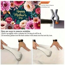 1 Miếng Ngày lễ Mẹ Đạo cụ chụp ảnh Băng rôn - Polyester Buổi tiệc Và Nhà  Trang trí tường Quân nhu - Nhiều màu - Xem 8