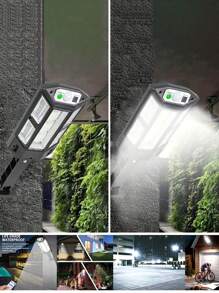 1 pieza Lámpara solar de pared con sensor de movimiento de 43 LED, resistente al agua con IP65 y 3 modos de iluminación para jardín exterior, , calle, patio, entrada de vehículos y patio