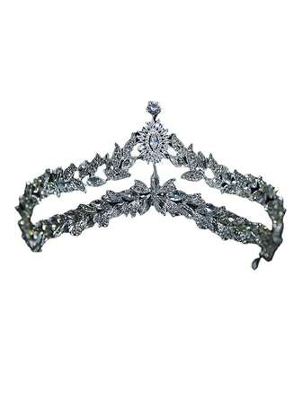 新娘婚礼皇冠发饰水晶头饰配新款水钻头饰万圣节