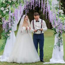 Artificial Wisteria Hanging Flowers Fake Wisteria Flower Garland Silk Vines Rattan Decor For Home Wedding Arch Wall Garden Greenery Bedroom Outdoor Office Party Decoration, Valentine Day, Gift Gifts Birthday Graduation