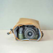 ZVE10 Camera Bag, Canon R50 Storage Bag, Nikon Z30 Mirrorless Lens Bag,  XS20 Inner Tank Camera Bag, Crossbody Bag, Mirrorless Camera Bag, DSLR Portable Protective Case, Photography Inner Tank Storage Bag, Lens Bag - Dark Green - View 10