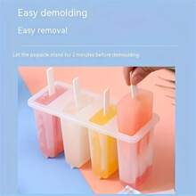 1 Máy làm kem que dễ tháo lắp - Có thể tái sử dụng, nhiều hình dạng thú vị - Hoàn hảo cho các món ăn đông lạnh tự làm và vui chơi cùng gia đình - Trong sáng - Xem 5