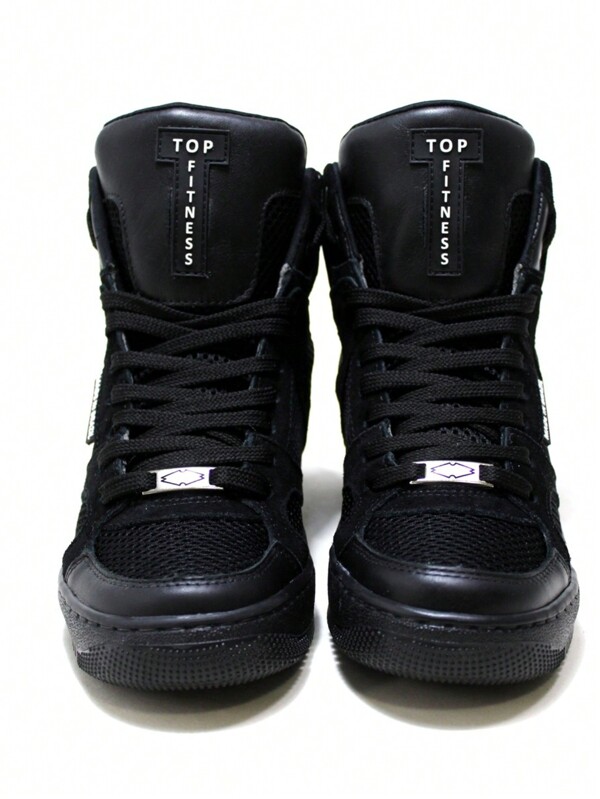 Tênis Sneaker Top Fitness Academia Botinha Treino Preto