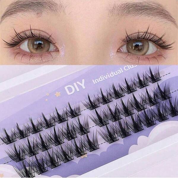 Individual Lashes False Eyelashes Manga Lashes Natural Thick Single Cluster Segmented Korean Makeup Cos Fake Eyelash Extensions
