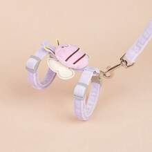 1入犬貓牽引帶I型胸背套裝，適用於外出，特別設計兔子泰迪剪裁，可調式蜜蜂貓牽引帶 - 彩色 - 查看 7