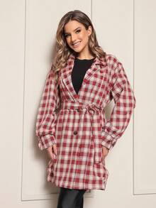 Women Coats - Đỏ - Xem 3