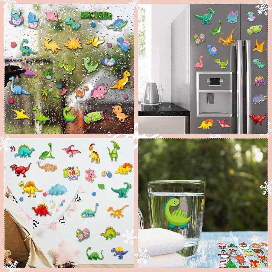 80pcs DIY Christmas Tree Ornament Stickers - 3inch Decals For Christmas Ball & Party Supplies