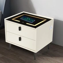 OYAJIA Comodini - Bianco - Visualizzare 3