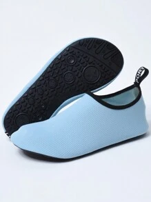 CITUO Adults Unisex Sport Water Shoes With Beach Socks, Quick Dry, Anti-Slip, Anti-Cut And Soft Soles For Beach, Swim And Dive - Dusty Blue - View 2