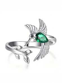 1件美麗的立方氧化鋯女戒 - 情人節禮物、結婚週年慶派對珠寶 - 1# - 查看 1