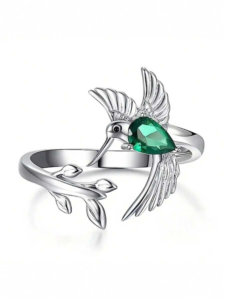 1件美麗的立方氧化鋯女戒 - 情人節禮物、結婚週年慶派對珠寶 - 1# - 查看 1