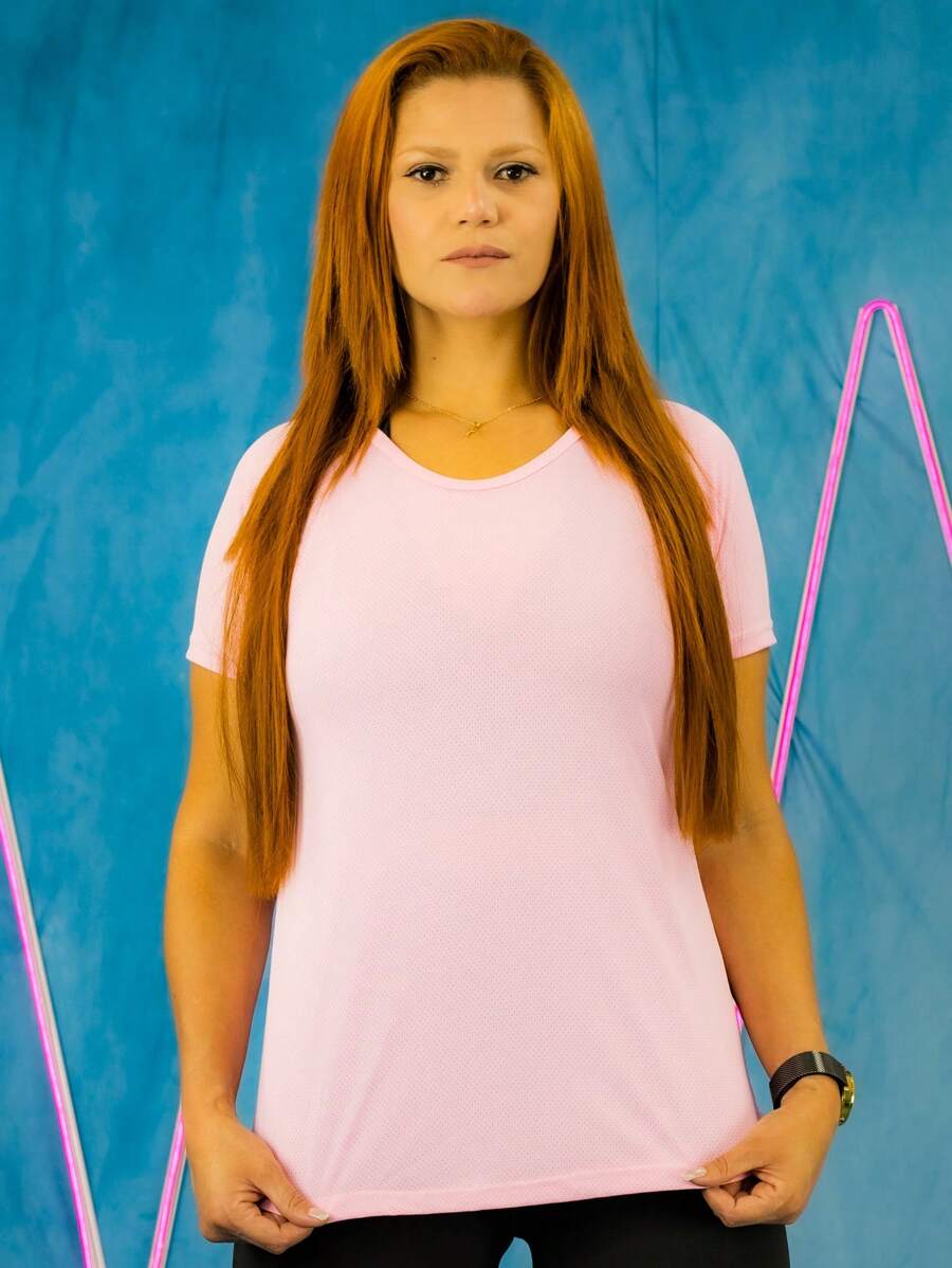 Women Sports Tees & Tanks - Rosa Pálido - Ver 1