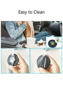 2入組卡通貓爪紋汽車杯架插入式杯墊，圓形矽膠防滑墊，防熱垫，適用於飲料或咖啡 - 黑色 - 查看 5