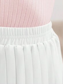 GORLYA Tween Girl Chiffon Pleated Elastic Waist A-Line Bohemian Swing Maxi Skirt, Suitable For Casual Outings, Shopping, School, Homecoming, Dinner Parties