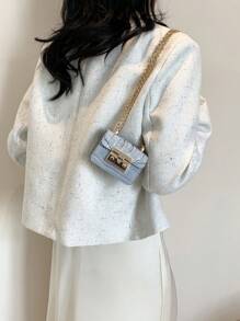 Minimalist Mini Crocodile Pattern Chain Shoulder Bag Street Style New Crossbody Bag